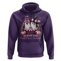 Breast Cancer Awareness Witch Hoodie In October We Wear Pink Ghost Witch