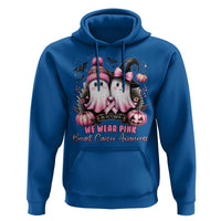 Breast Cancer Awareness Witch Hoodie In October We Wear Pink Ghost Witch