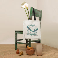 Angels Are Near When Dragonflies Appear Heavenly Nostalgic Spiritual Tote Bag, Dragonfly Tote Bag, Gift for Women Tote Bag - Wonder Print Shop