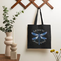 Dragonfly Lover We Rise By Lifting Others Inspirational Tote Bag, Dragonfly Tote Bag, Gift for Women, Dragonfly Lover Tote Bag - Wonder Print Shop