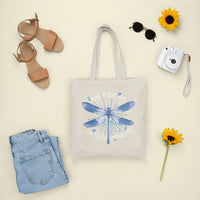 Dragonfly Lover We Rise By Lifting Others Inspirational Tote Bag, Dragonfly Tote Bag, Gift for Women, Dragonfly Lover Tote Bag - Wonder Print Shop