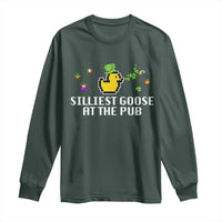 Funny St Patricks Day Long Sleeve Shirt Silliest Goose At The Pub Funny St. Patrick’s Day