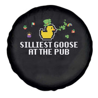 Funny St Patricks Day Spare Tire Cover Silliest Goose At The Pub Funny St. Patrick’s Day