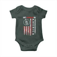 No Kings In America Baby Onesie Retro Freedom American Betsy Ross Flag