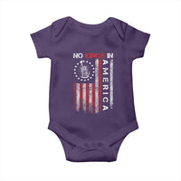 No Kings In America Baby Onesie Retro Freedom American Betsy Ross Flag