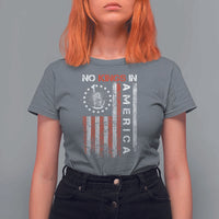 No Kings In America T Shirt For Women Retro Freedom American Betsy Ross Flag