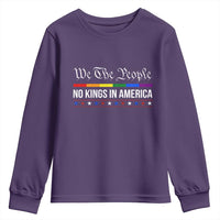No Kings In America Youth Sweatshirt We The People