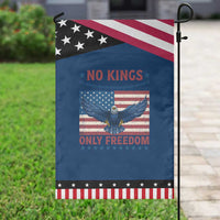 No Kings Only Freedom Garden Flag American Flag Bald Eagle Retro Vintage
