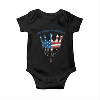 No Kings In America Baby Onesie Dripping Crown