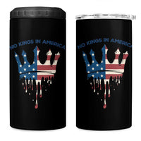 No Kings In America 4 in 1 Can Cooler Tumbler Dripping Crown