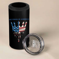 No Kings In America 4 in 1 Can Cooler Tumbler Dripping Crown