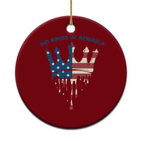 No Kings In America Ceramic Ornament Dripping Crown - Wonder Print Shop