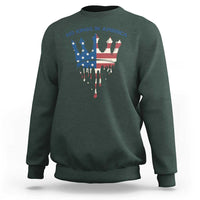 No Kings In America Sweatshirt Dripping Crown