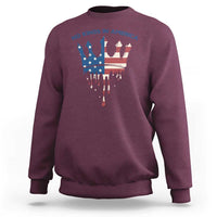 No Kings In America Sweatshirt Dripping Crown