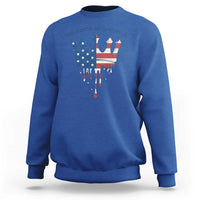 No Kings In America Sweatshirt Dripping Crown