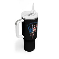 No Kings In America Tumbler With Handle Dripping Crown
