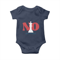 No Kings In America Chess Baby Onesie White King