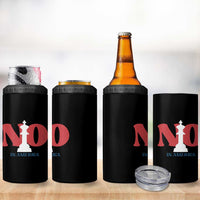 No Kings In America Chess 4 in 1 Can Cooler Tumbler White King