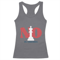 No Kings In America Chess Racerback Tank Top White King