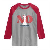 No Kings In America Chess Raglan Shirt White King