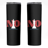 No Kings In America Chess Skinny Tumbler White King