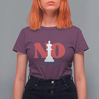 No Kings In America Chess T Shirt For Women White King