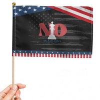 No Kings In America Chess Patriotic Handheld Flag White King