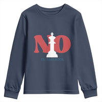 No Kings In America Chess Youth Sweatshirt White King