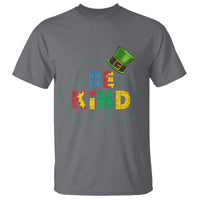 Lucky Shamrock Be Kind T Shirt Autism Leprechaun St Patricks Day
