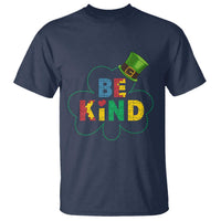 Lucky Shamrock Be Kind T Shirt Autism Leprechaun St Patricks Day