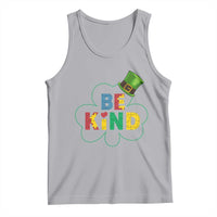 Lucky Shamrock Be Kind Tank Top Autism Leprechaun St Patricks Day