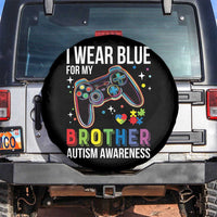 Autism Awareness Gamer Spare Tire Cover I Wear Blue for My Brother Video Game Family Support