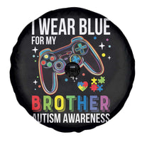 Autism Awareness Gamer Spare Tire Cover I Wear Blue for My Brother Video Game Family Support
