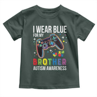 Autism Awareness Gamer Toddler T Shirt I Wear Blue for My Brother Video Game Family Support