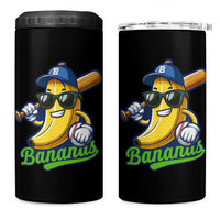 Cute Banana Graphics 4 in 1 Can Cooler Tumbler Funny Sports Baseball Lover