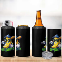 Cute Banana Graphics 4 in 1 Can Cooler Tumbler Funny Sports Baseball Lover