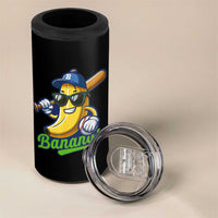 Cute Banana Graphics 4 in 1 Can Cooler Tumbler Funny Sports Baseball Lover