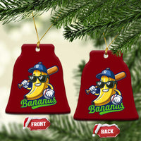 Cute Banana Graphics Ceramic Ornament Funny Sports Baseball Lover - Wonder Print Shop