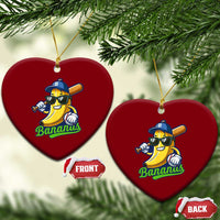 Cute Banana Graphics Ceramic Ornament Funny Sports Baseball Lover - Wonder Print Shop