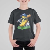 Cute Banana Graphics T Shirt For Kid Funny Sports Baseball Lover