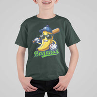 Cute Banana Graphics T Shirt For Kid Funny Sports Baseball Lover