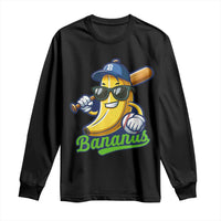 Cute Banana Graphics Long Sleeve Shirt Funny Sports Baseball Lover