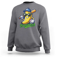 Cute Banana Graphics Sweatshirt Funny Sports Baseball Lover
