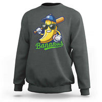 Cute Banana Graphics Sweatshirt Funny Sports Baseball Lover