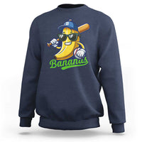 Cute Banana Graphics Sweatshirt Funny Sports Baseball Lover