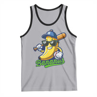 Cute Banana Graphics Tank Top Funny Sports Baseball Lover