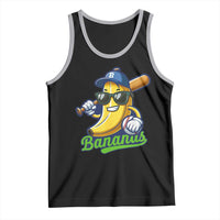 Cute Banana Graphics Tank Top Funny Sports Baseball Lover