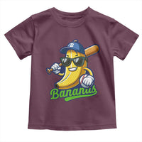 Cute Banana Graphics Toddler T Shirt Funny Sports Baseball Lover