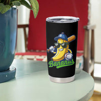 Cute Banana Graphics Tumbler Cup Funny Sports Baseball Lover