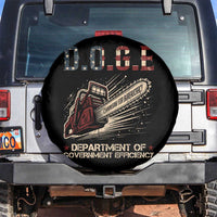Chainsaw For Bureaucracy Spare Tire Cover Funny DOGE USA Flag